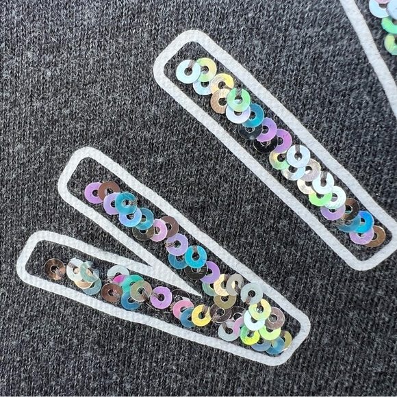 Victoria’s Secret Supermodel Essential Bling Sequin Zip Hoodie Collector Med GUC - Picture 5 of 14